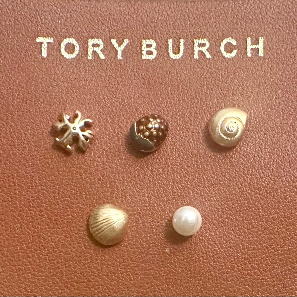 Tory Burch Mismatched stud earring set